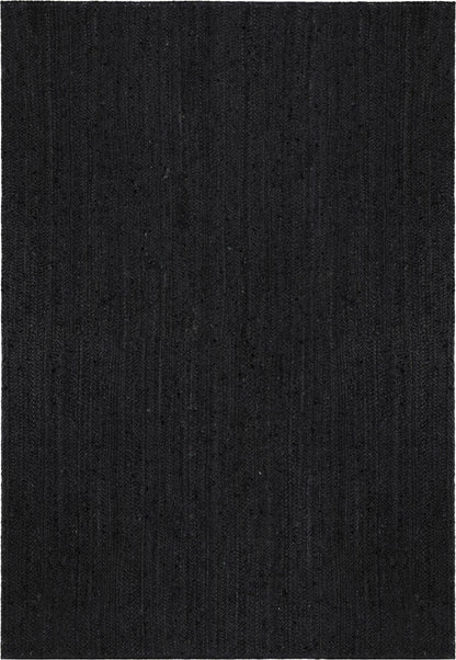 Black jute rug texture close up handwoven natural fiber durable surface detail